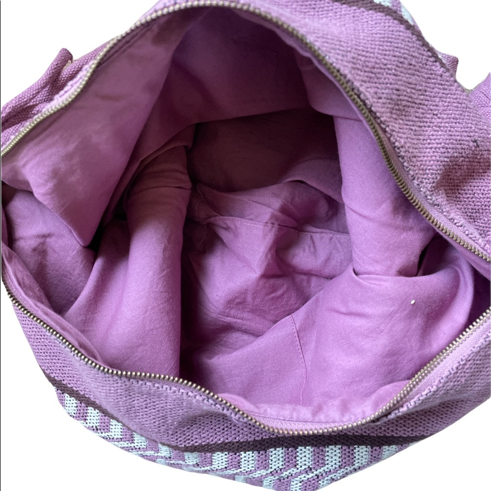 American Eagle Purple Patchwork Hobo Bohemian Sou… - image 2